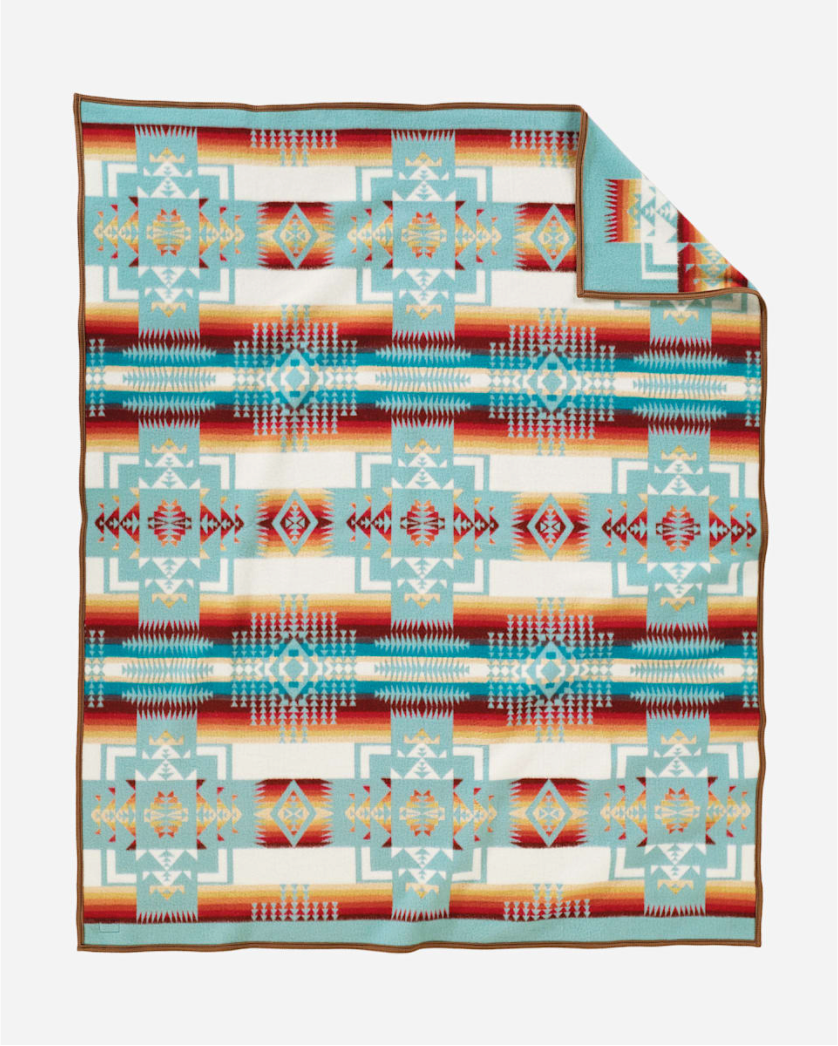 CHIEF JOSEPH BLANKET<br>AQUA