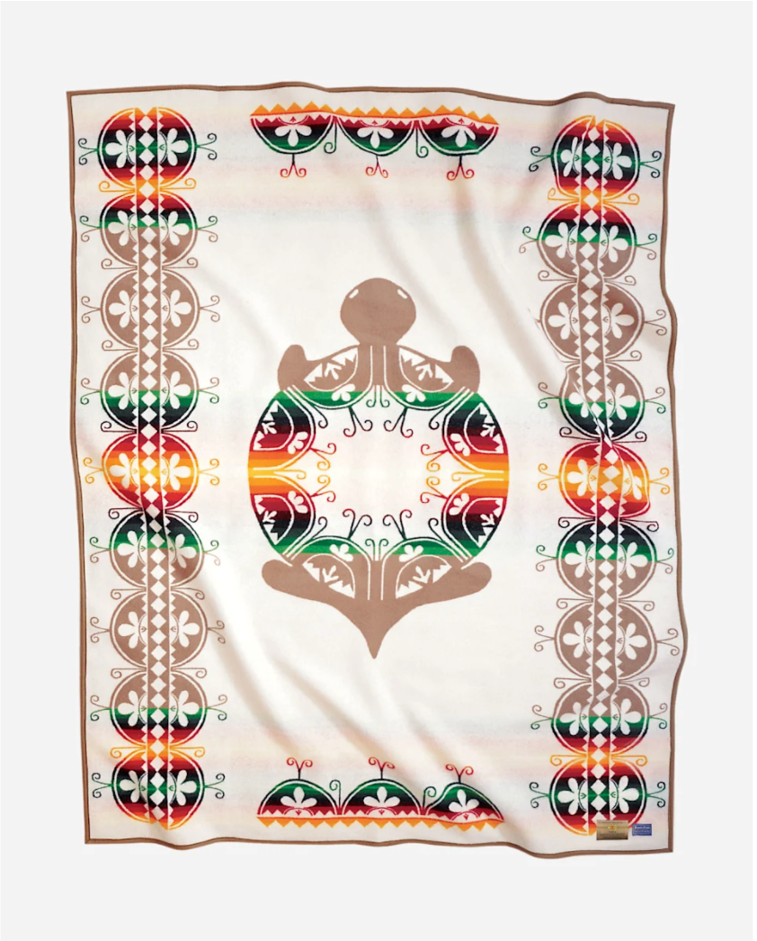 Pendleton® Creation Turtle Blanket - White