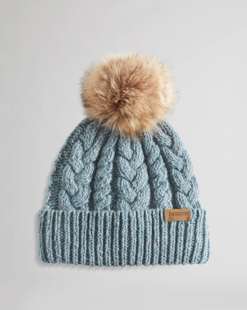 Cable Hat <br> Light Aqua