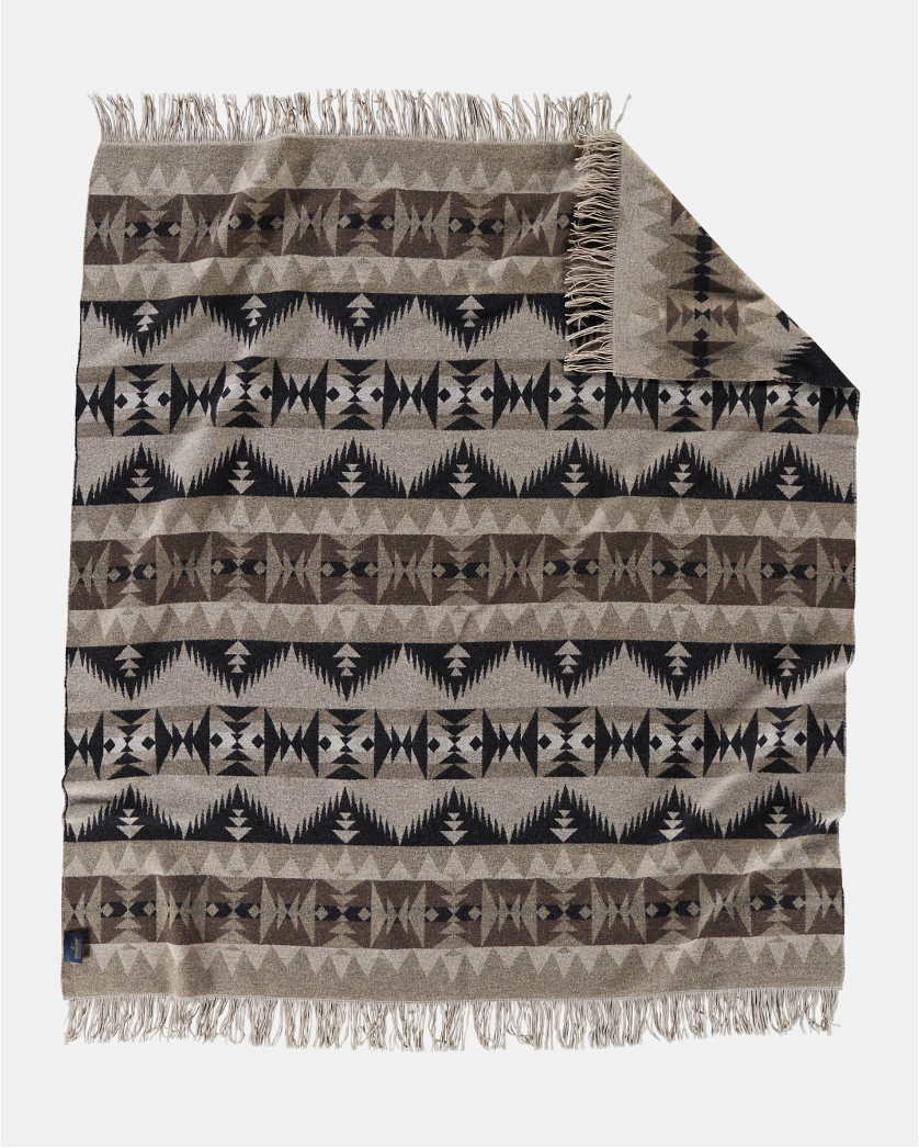 Jacquard Fringed Throw <br> Sonora