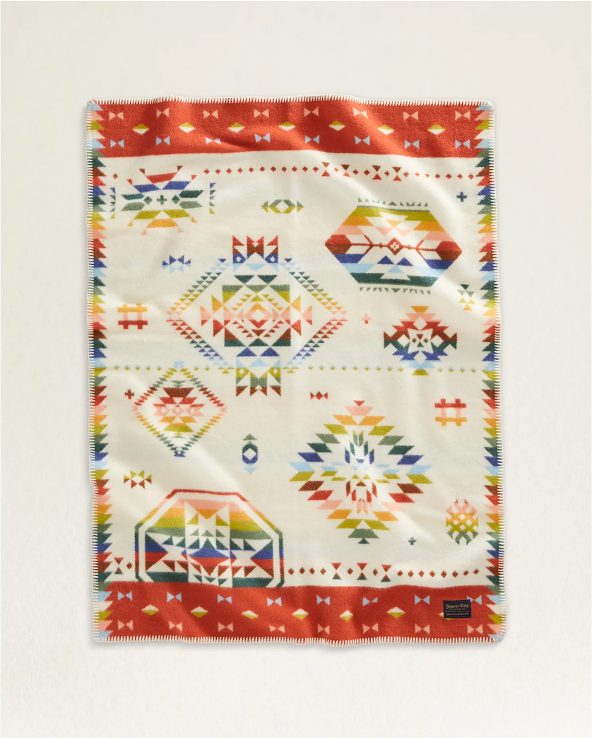 Jacquard Crib Blanket <br> Wild Blooms