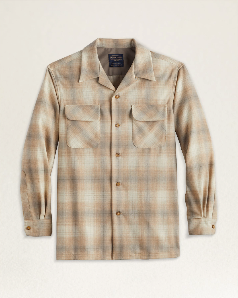 Original Board Shirt <br> Tan Mix Ombre