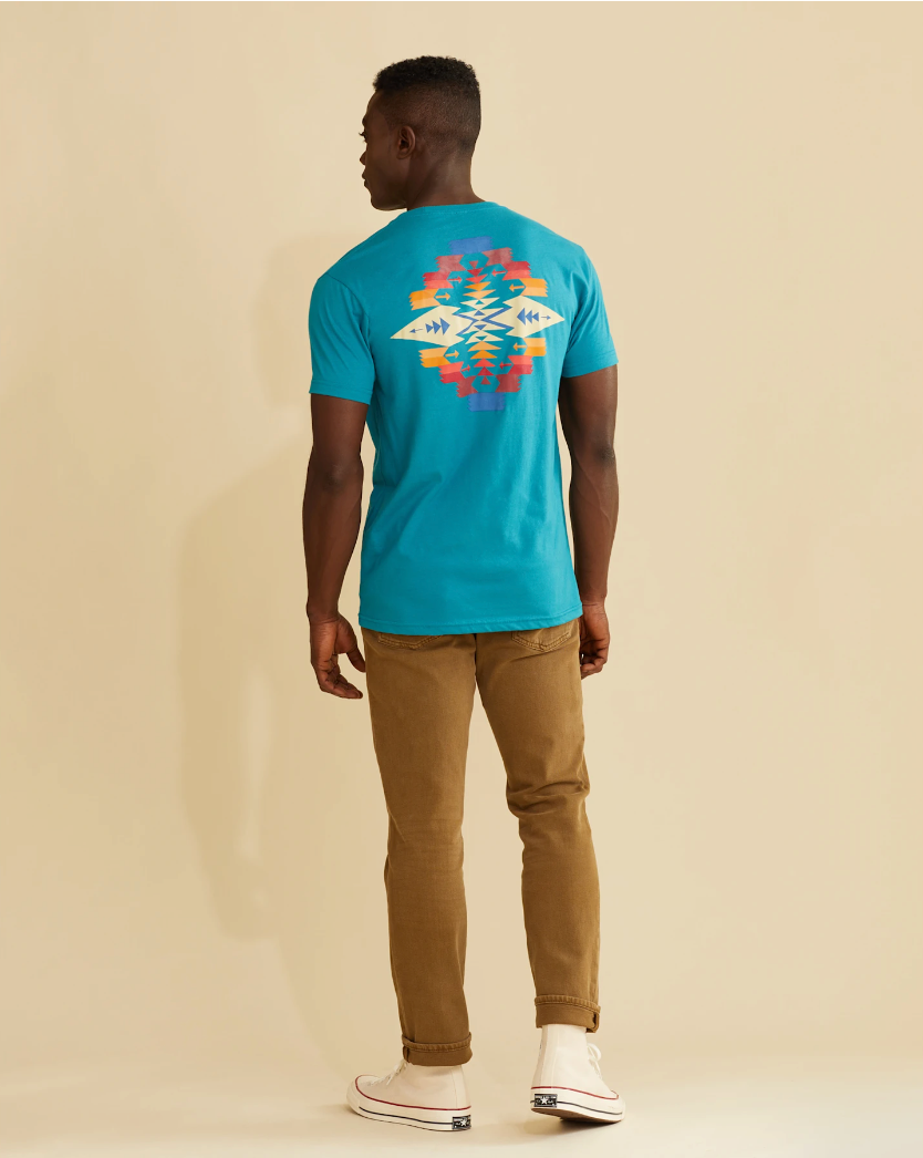 Large Tucson Graphic Tee<br>Teal/Multi