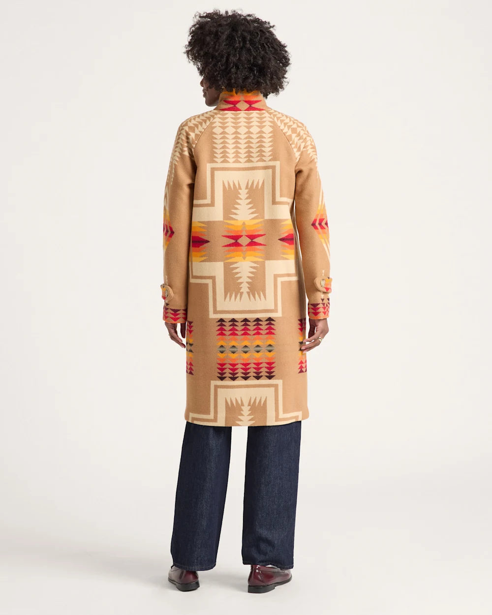 WOMEN'S HARDING ARCHIVE BLANKET COAT<br>TAN HARDING