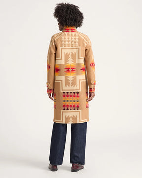 WOMEN'S HARDING ARCHIVE BLANKET COAT<br>TAN HARDING
