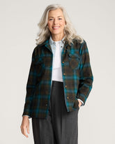 Boyfriend Board Shirt<br>Teal/Charcoal Ombre