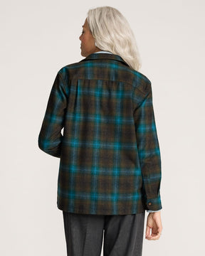 Boyfriend Board Shirt<br>Teal/Charcoal Ombre