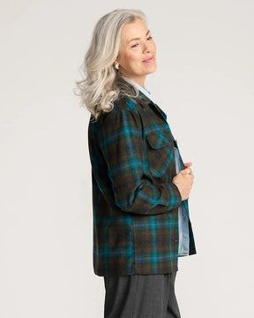 Boyfriend Board Shirt<br>Teal/Charcoal Ombre