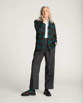 Boyfriend Board Shirt<br>Teal/Charcoal Ombre