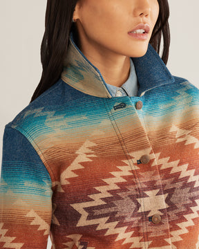 Canyon Wool Jacket <br> Turquoise Pagosa Springs