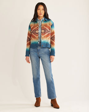 Canyon Wool Jacket <br> Turquoise Pagosa Springs