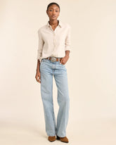 WOMEN'S BOYFRIEND DOUBLEBRUSHED FLANNEL SHIRT<br>NATURAL