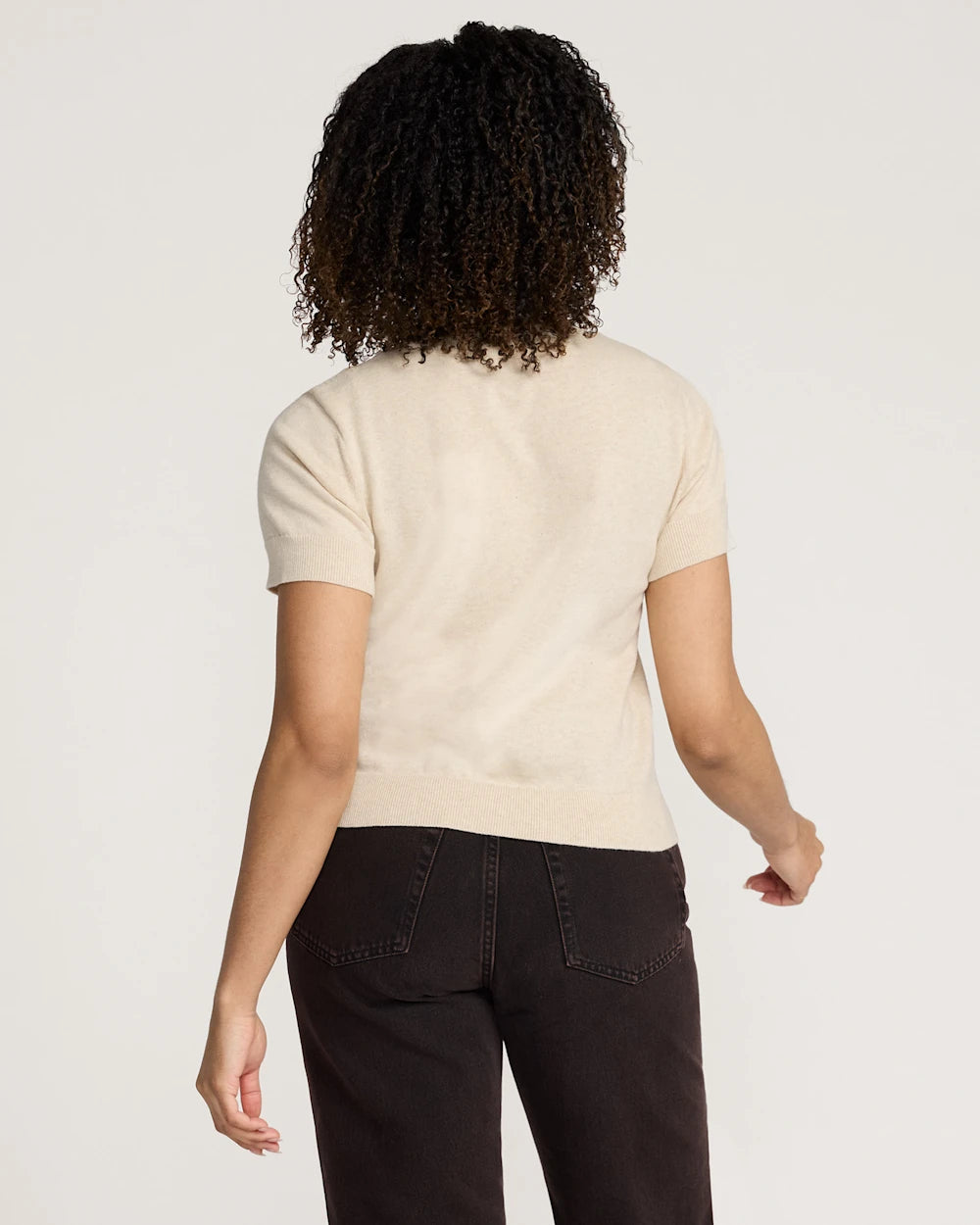 WOMEN'S WILD HORSE COTTON SWEATER<br>ECRU
