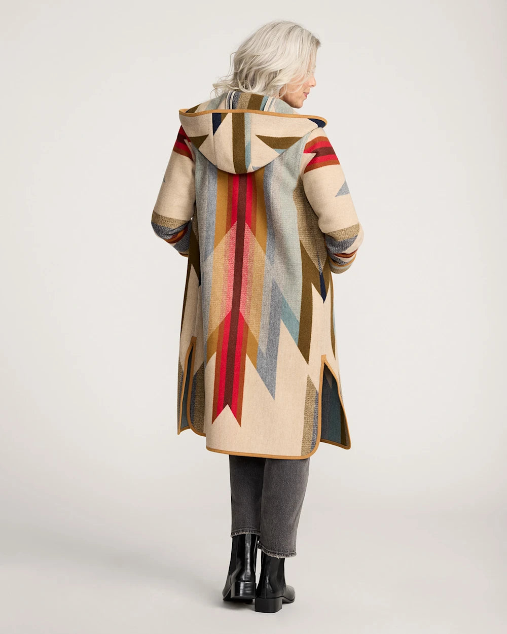 WOMEN'S WYETH TRAIL WOOL BLANKET COAT<br>TAN