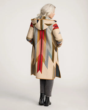 WOMEN'S WYETH TRAIL WOOL BLANKET COAT<br>TAN