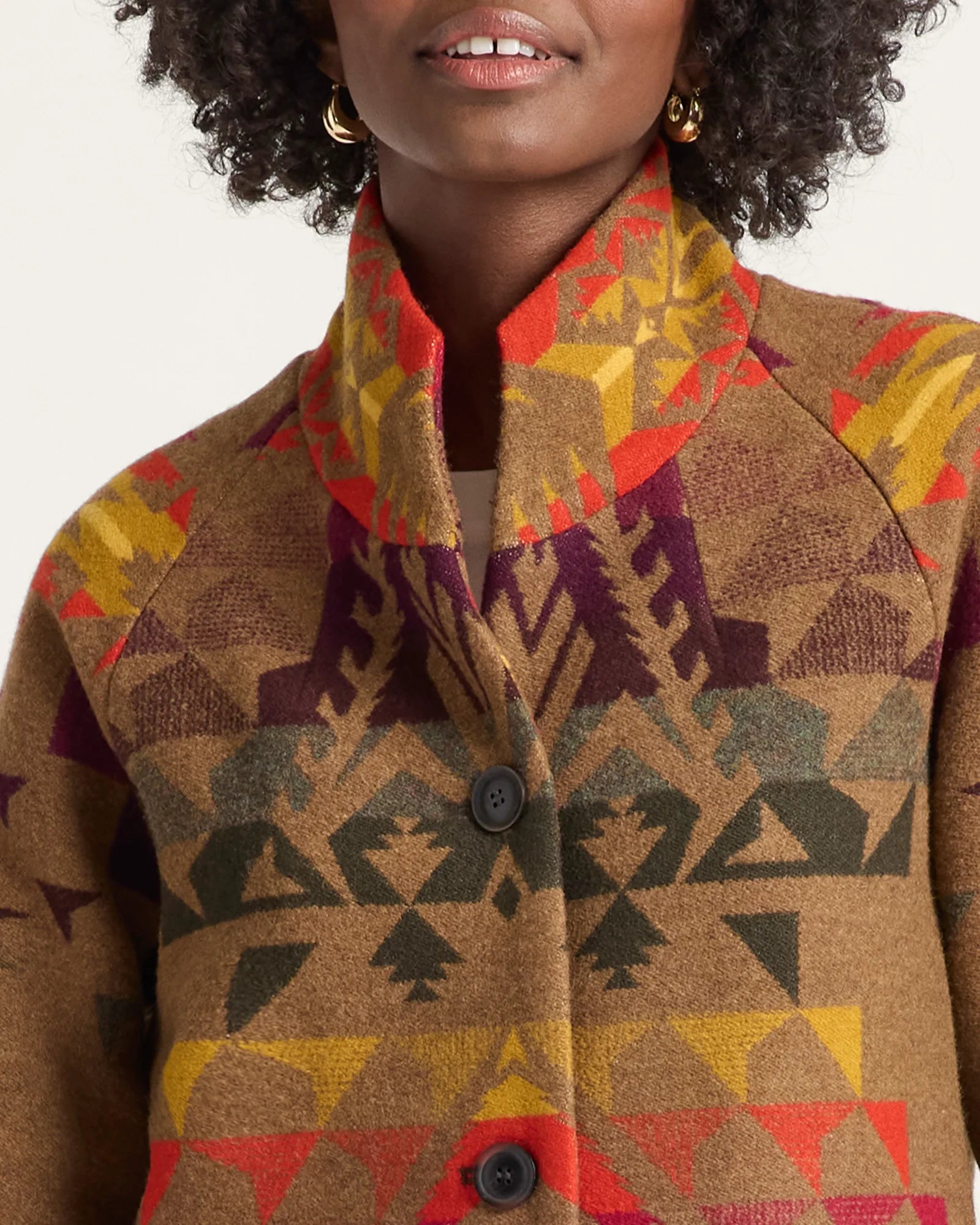 WOMEN'S AUTUMN BIRCH ARCHIVE BLANKET COAT
