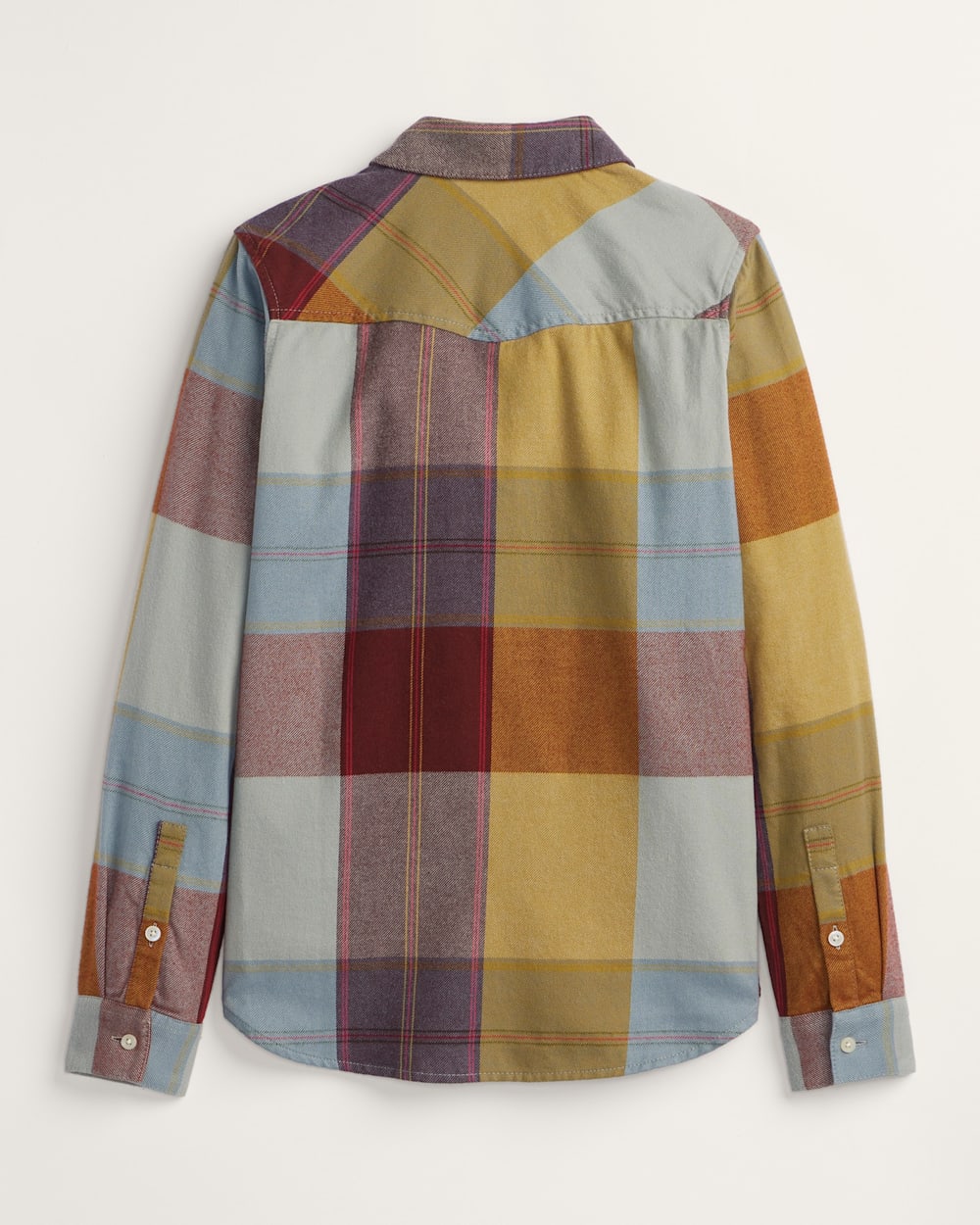 WOMEN'S PLAID COTTON FLANNEL RELAXED SHIRT<br>COPPER MULTI PLAID