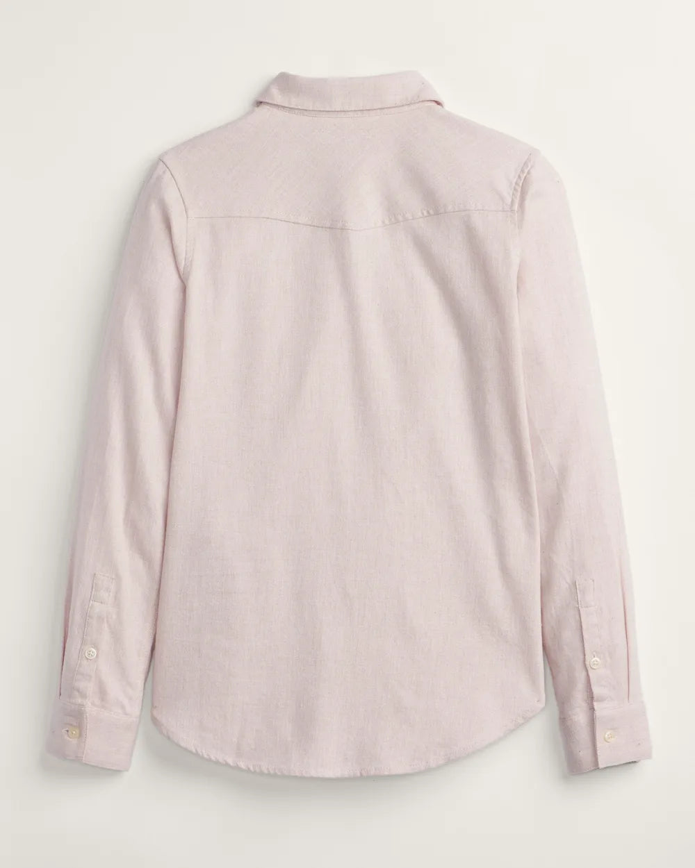 WOMEN'S COTTON FLANNEL RELAXED SHIRT<br>SOFT ROSE