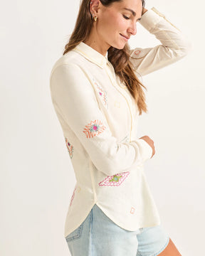THE PERFECT ONE POCKET SHIRT<br>IVORY