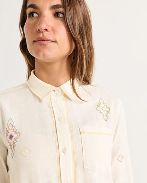 THE PERFECT ONE POCKET SHIRT<br>IVORY