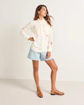 THE PERFECT ONE POCKET SHIRT<br>IVORY