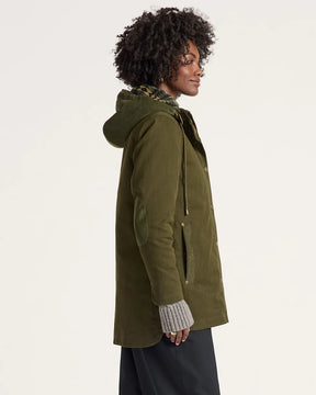 WOMEN'S CEDAR CREEK CANVAS PARKA<br>DARK OLIVE
