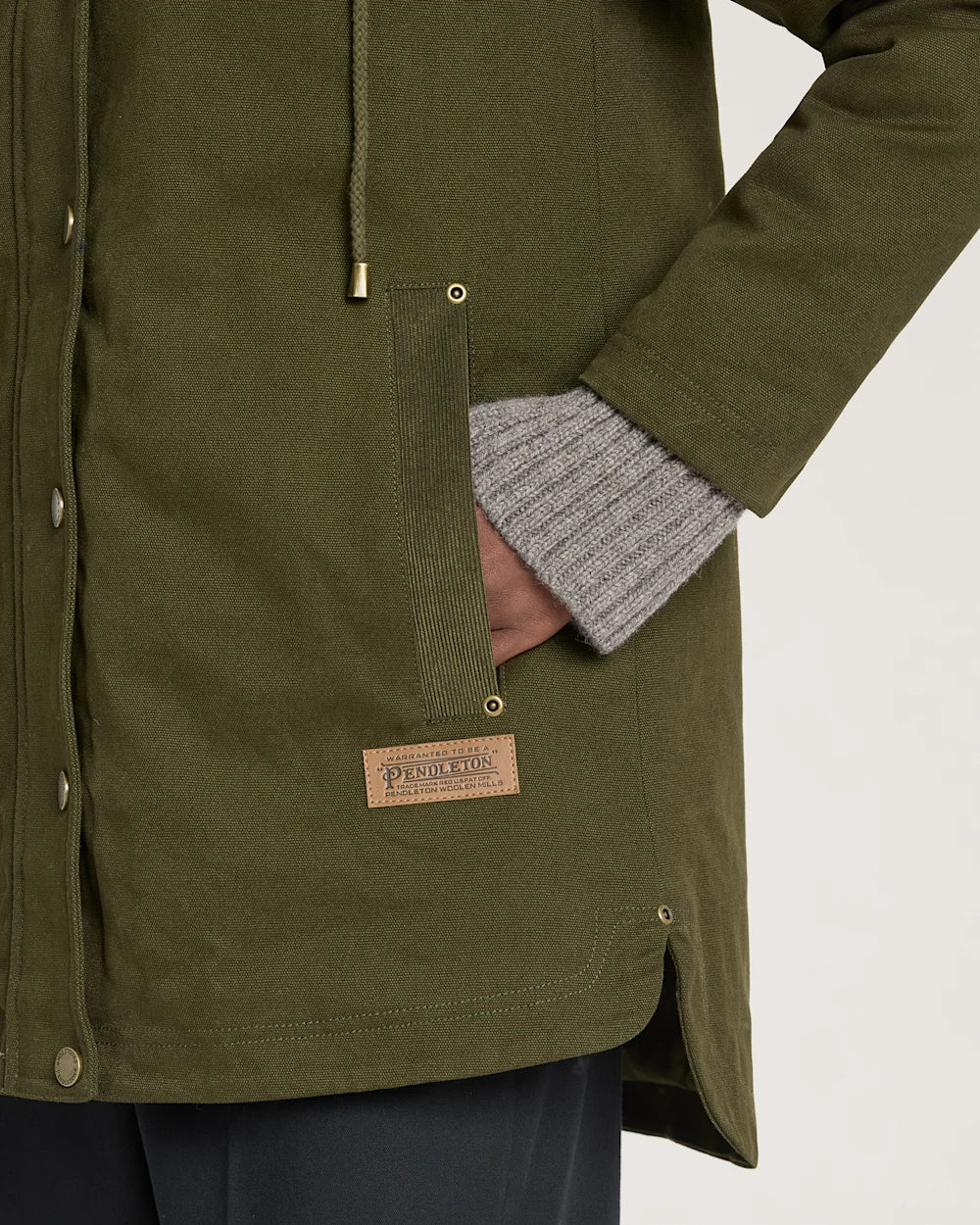 WOMEN'S CEDAR CREEK CANVAS PARKA<br>DARK OLIVE