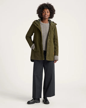 WOMEN'S CEDAR CREEK CANVAS PARKA<br>DARK OLIVE