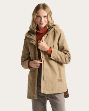 WOMEN'S CEDAR CREEK CANVAS PARKA<br>OLD OAK