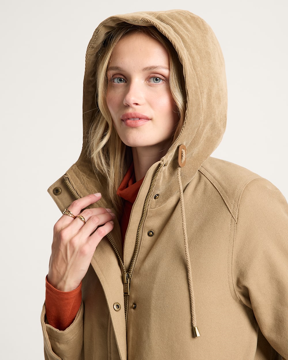 WOMEN'S CEDAR CREEK CANVAS PARKA<br>OLD OAK