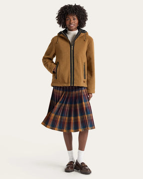 WOMEN'S AUTUMN STAR HOODED FLEECE JACKET<br>BRONZE