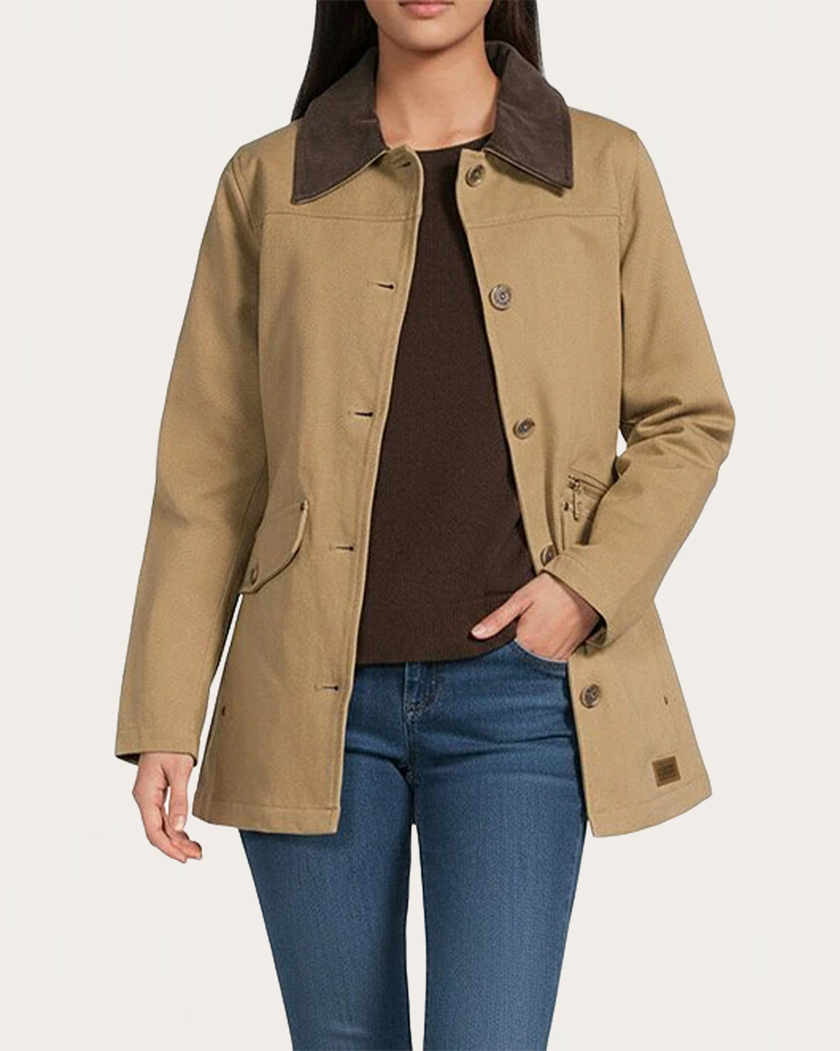 WOMEN'S CEDAR CREEK CANVAS PARKA<br>OLD OAK