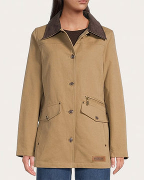WOMEN'S CEDAR CREEK CANVAS PARKA<br>OLD OAK