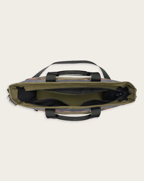MYSTIC LAKE EXPLORER CARRYALL TOTE<br>OLIVE MULTI