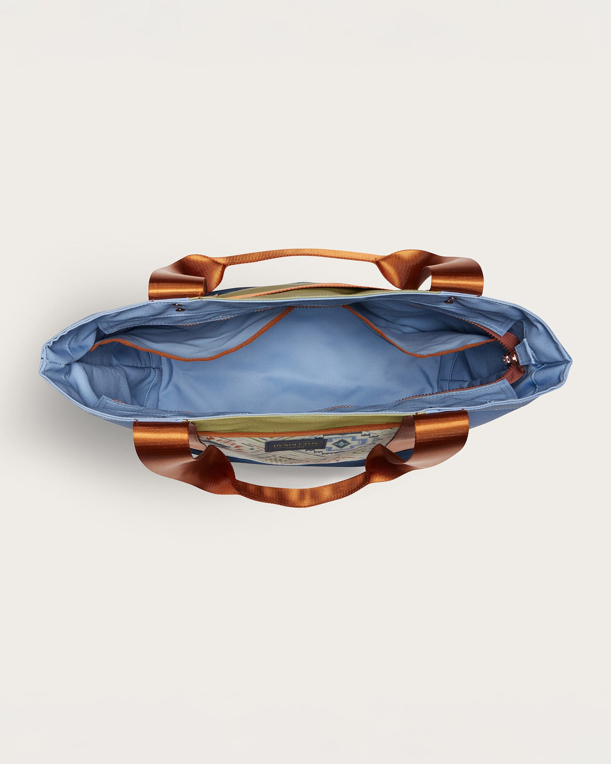 HARDING BEACH CANOPY CANVAS TOTE<br>BLUE MULTI