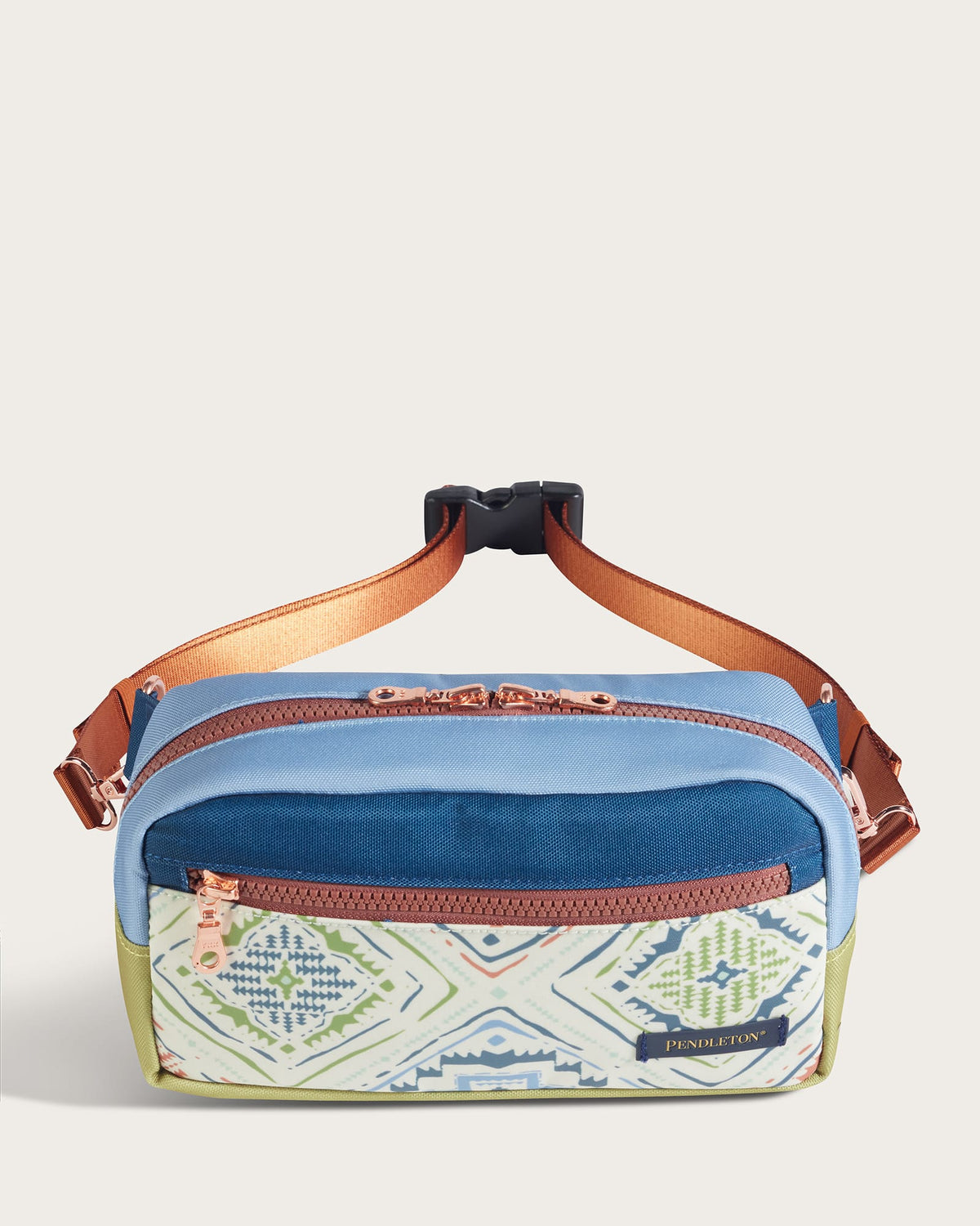 HARDING BEACH CANOPY CANVAS WAISTPACK<br>BLUE MULTI