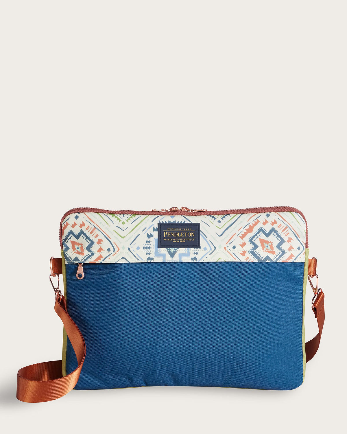HARDING BEACH CANOPY CANVAS LAPTOP CASE<br>BLUE MULTI