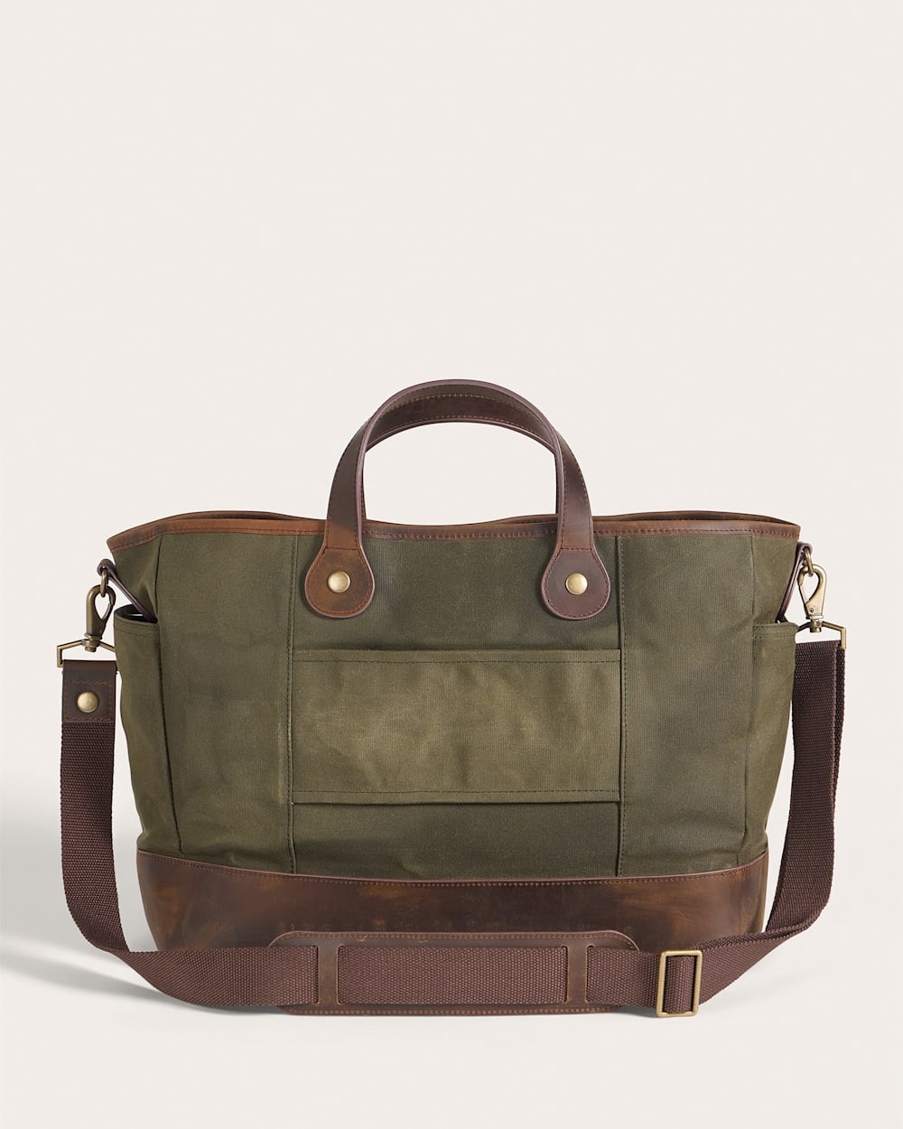 ODYSSEY WAXED CANVAS MESSENGER BAG<br>OLIVE