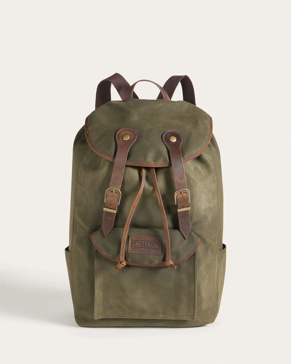 ODYSSEY WAXED CANVAS BACKPACK<br>OLIVE