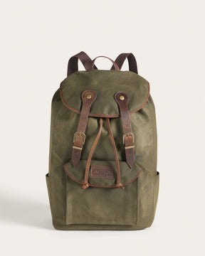 ODYSSEY WAXED CANVAS BACKPACK<br>OLIVE