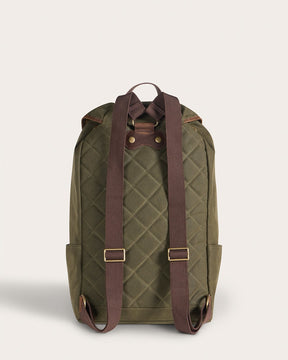 ODYSSEY WAXED CANVAS BACKPACK<br>OLIVE