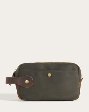 ODYSSEY WAXED CANVAS TRAVEL KIT<br>OLIVE