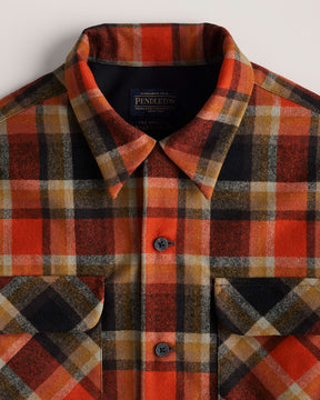 MEN'S PLAID BOARD SHIRT<br>RED/BLACK PLAID