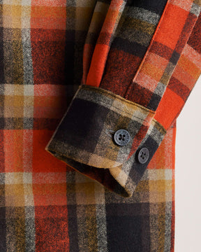 MEN'S PLAID BOARD SHIRT<br>RED/BLACK PLAID