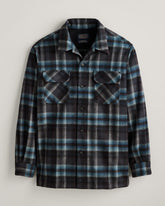 MEN'S PLAID BOARD SHIRT<br>GREY MIX/AQUA PLAID