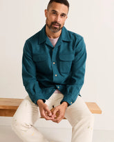 BOARD SHIRT<br>BLUE MIX SOLID