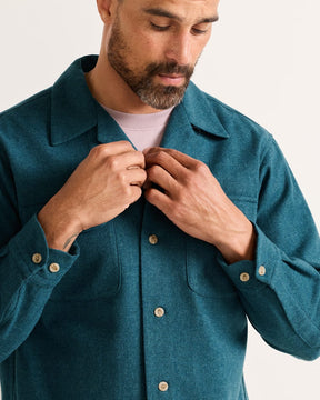 BOARD SHIRT<br>BLUE MIX SOLID