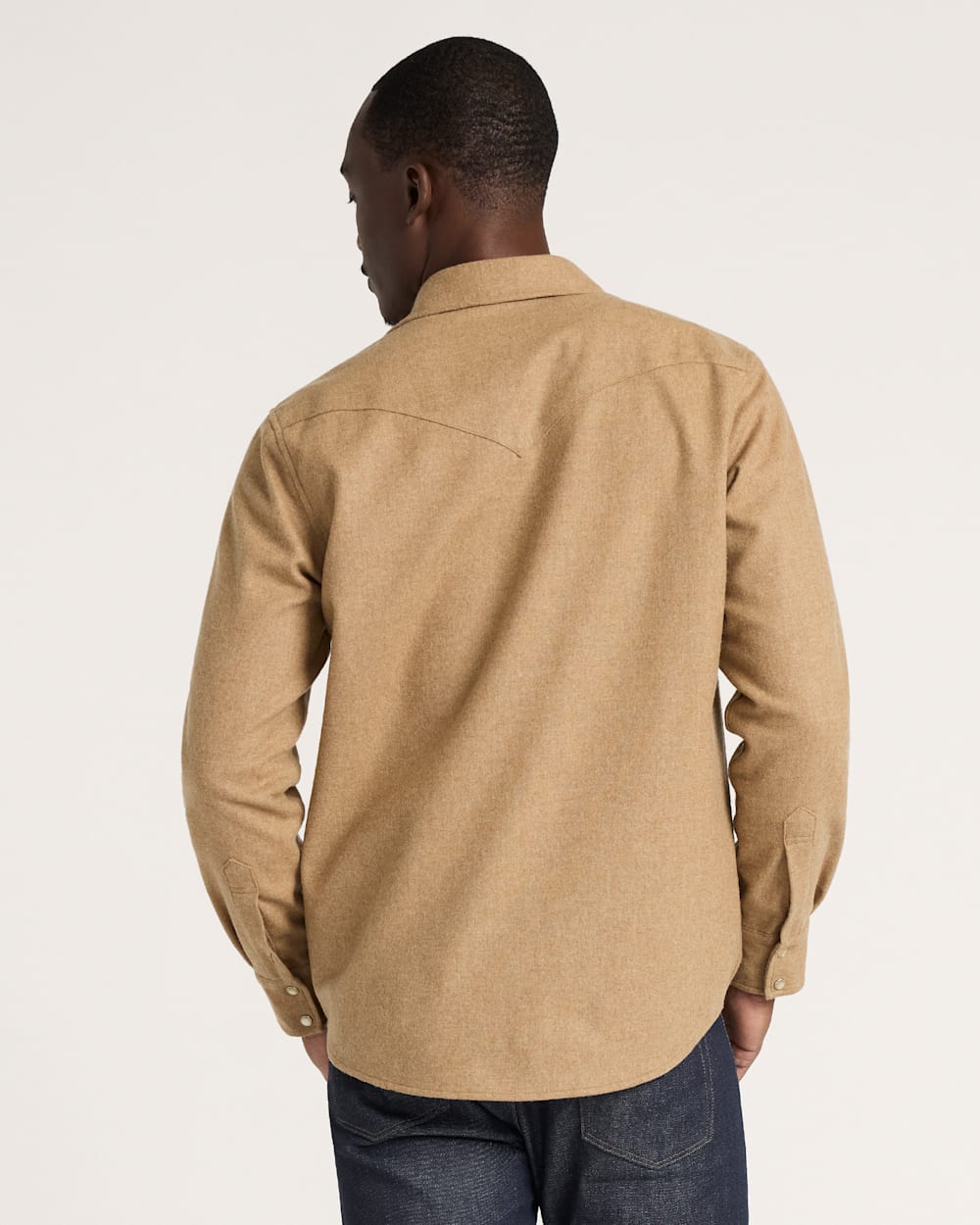 MEN'S SNAP-FRONT WESTERN CANYON SHIRT<br>TAN MIX
