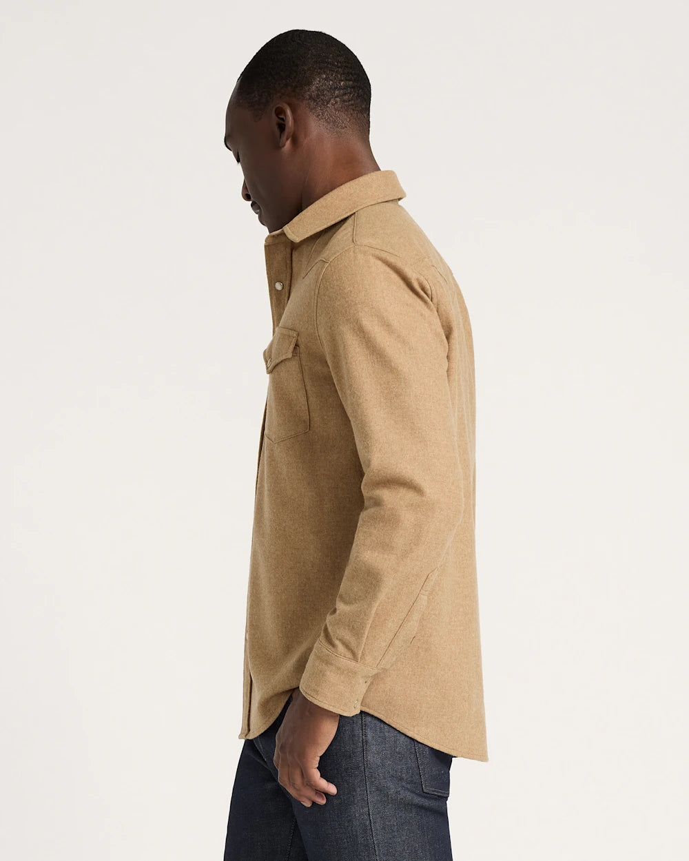 MEN'S SNAP-FRONT WESTERN CANYON SHIRT<br>TAN MIX