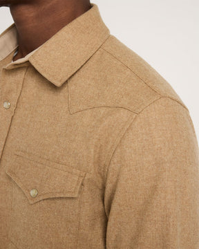 MEN'S SNAP-FRONT WESTERN CANYON SHIRT<br>TAN MIX